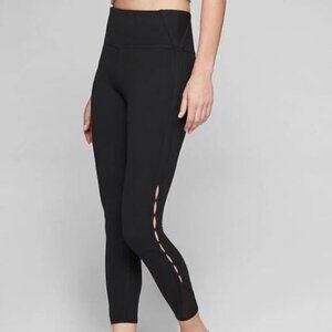 Athleta High Rise Peekaboo 7/8 Tight Black
